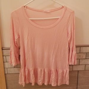 Flirty women's peplum top